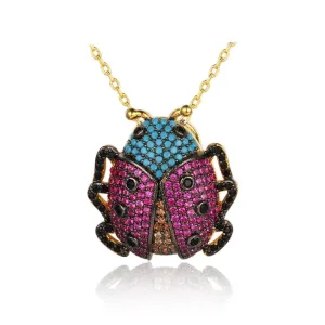 Fashion Lovely Tortoise Bee Insect Pendant Necklace, Jewelry Gift for Women, Girls & Children