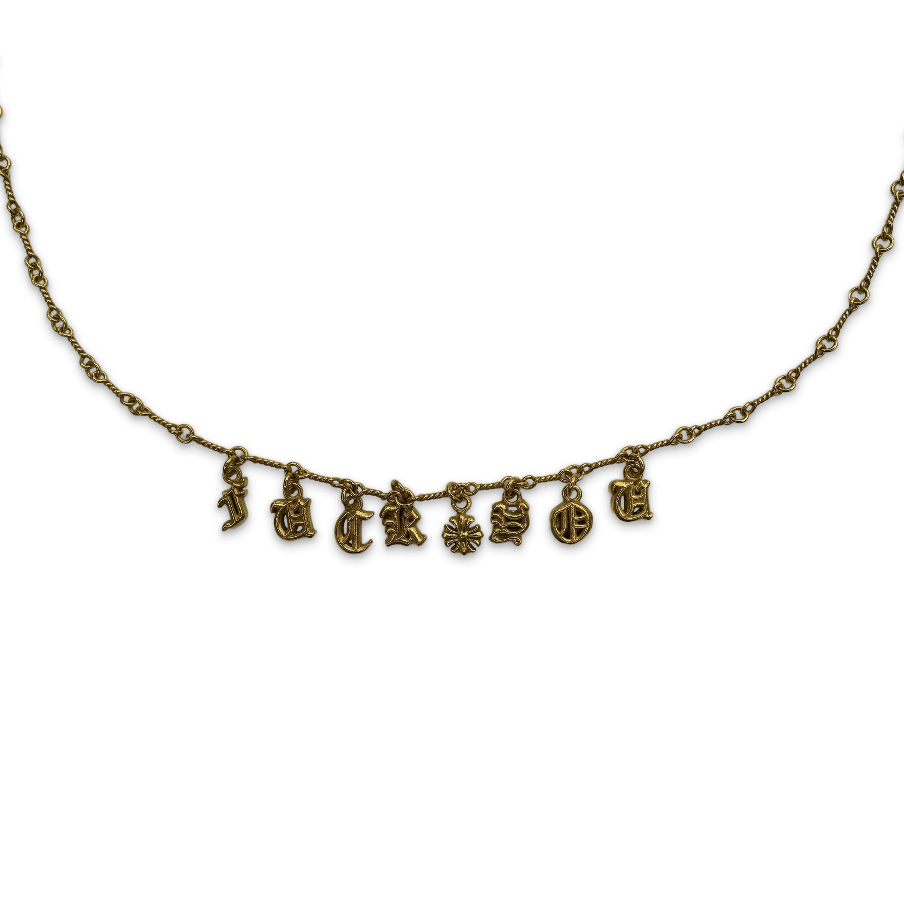 F*ck You Necklace "Gold"