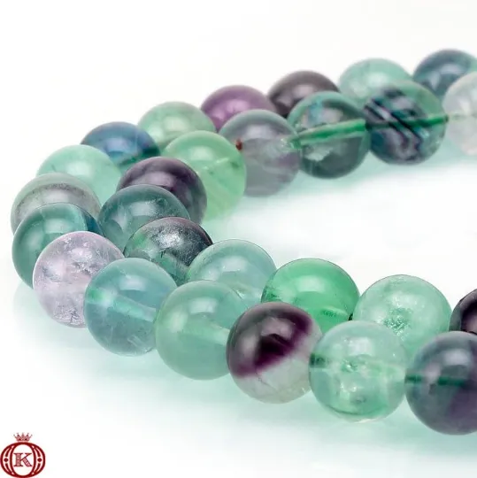 Fluorite Beads Smooth Round