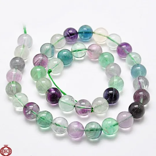 Fluorite Beads Smooth Round
