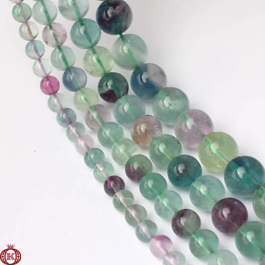 Fluorite Beads Smooth Round