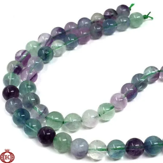 Fluorite Beads Smooth Round