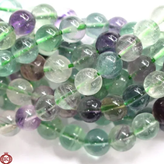 Fluorite Beads Smooth Round