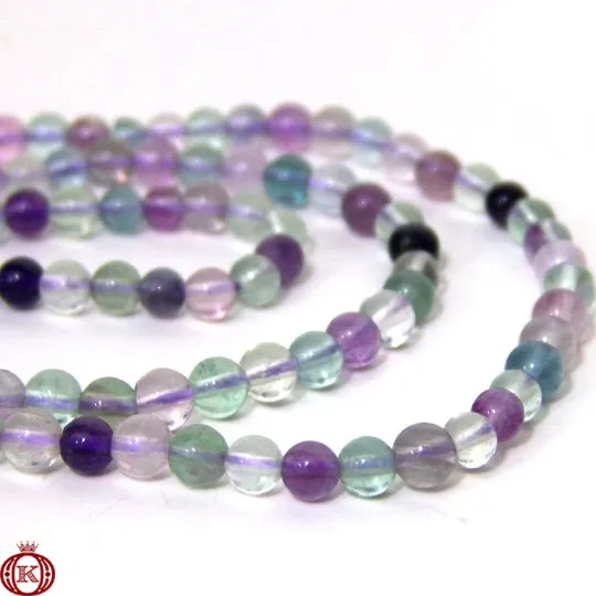 Fluorite Beads Smooth Round