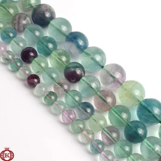 Fluorite Beads Smooth Round