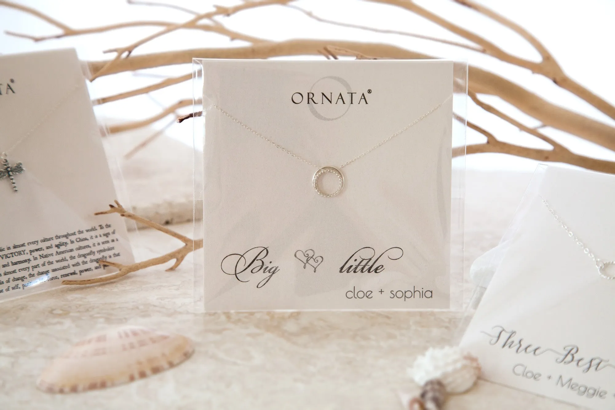 “Forever in My Heart” Sterling Silver Circle Necklace on Personalized Jewelry Card