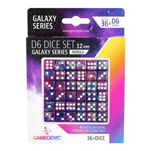 Gamegenic Galaxy Series - Nebula - D6 Dice Set 12 mm (36 pcs)