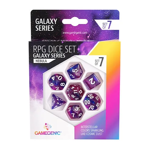 Gamegenic Galaxy Series - Nebula - RPG Dice Set (7pcs)