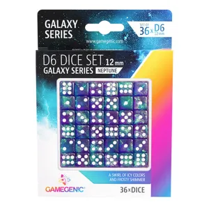 Gamegenic Galaxy Series - Neptune - D6 Dice Set 12 mm (36 pcs)
