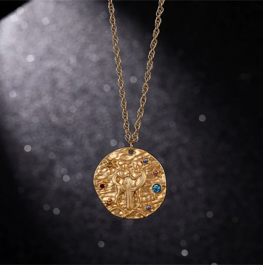 Gemini astrology necklace