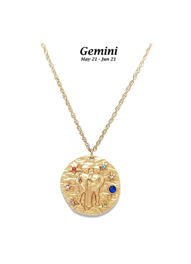 Gemini astrology necklace