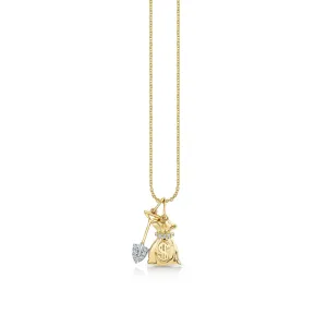 Gold & Diamond Gold Digger Necklace