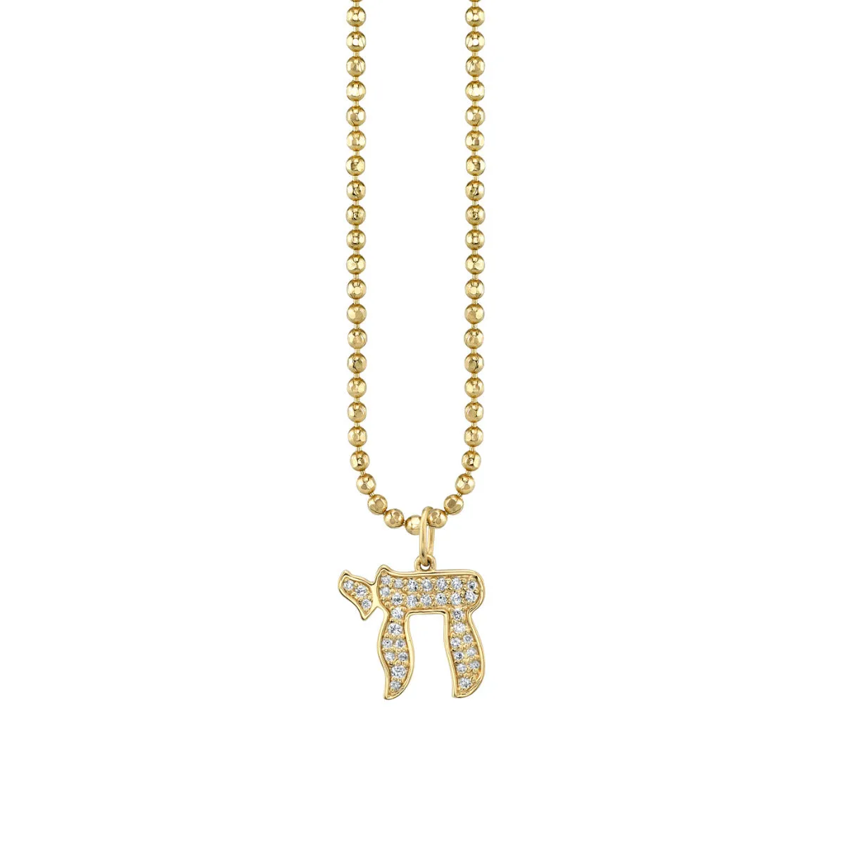 Gold & Diamond Large Chai Charm