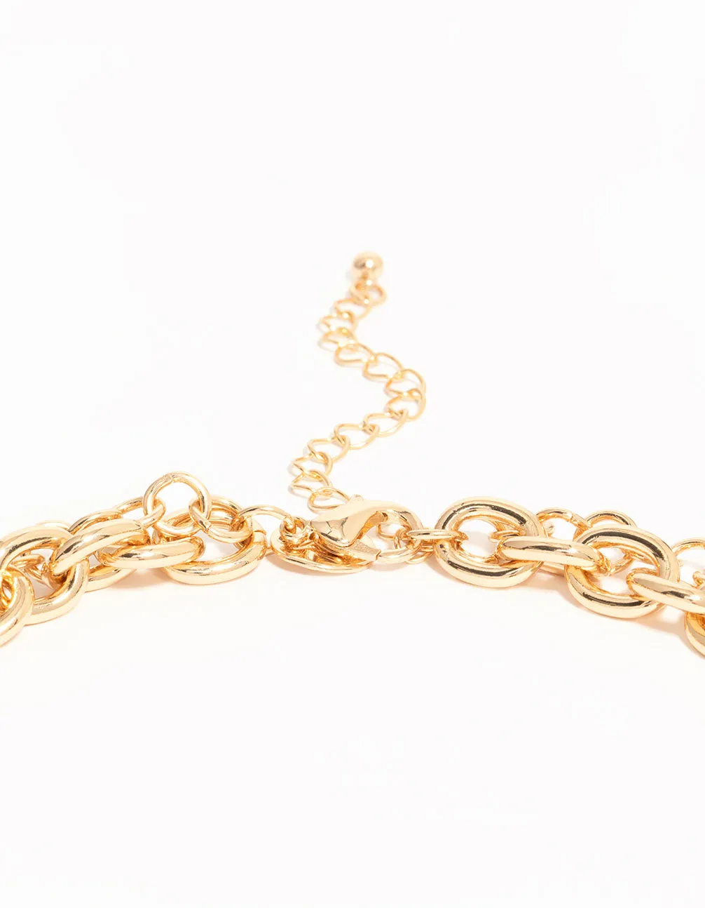 Gold Layered Heart Charm Necklace