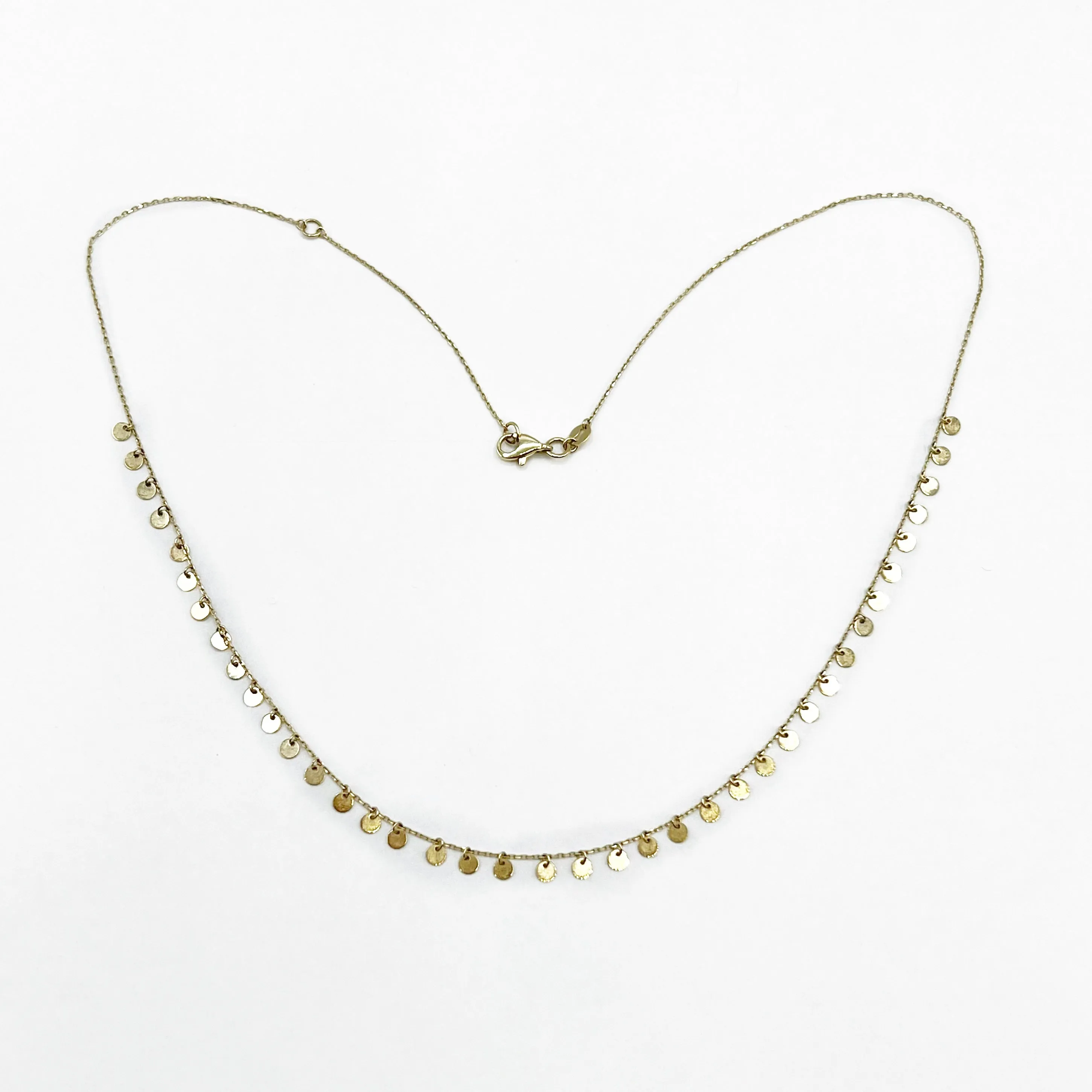 Golden Discs of Light Necklace
