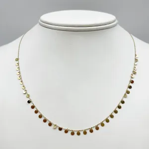 Golden Discs of Light Necklace