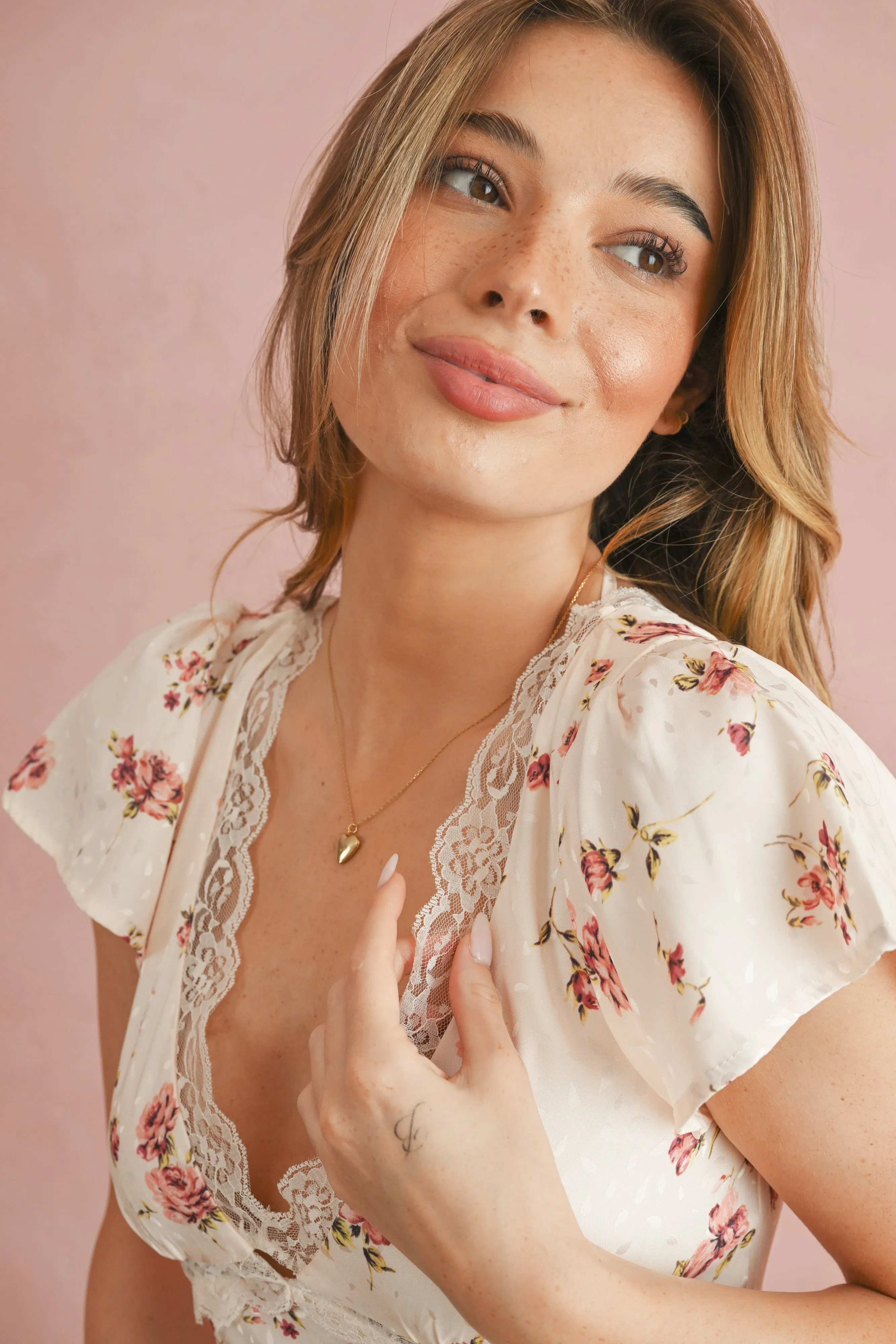 Golden Heart Locket Necklace