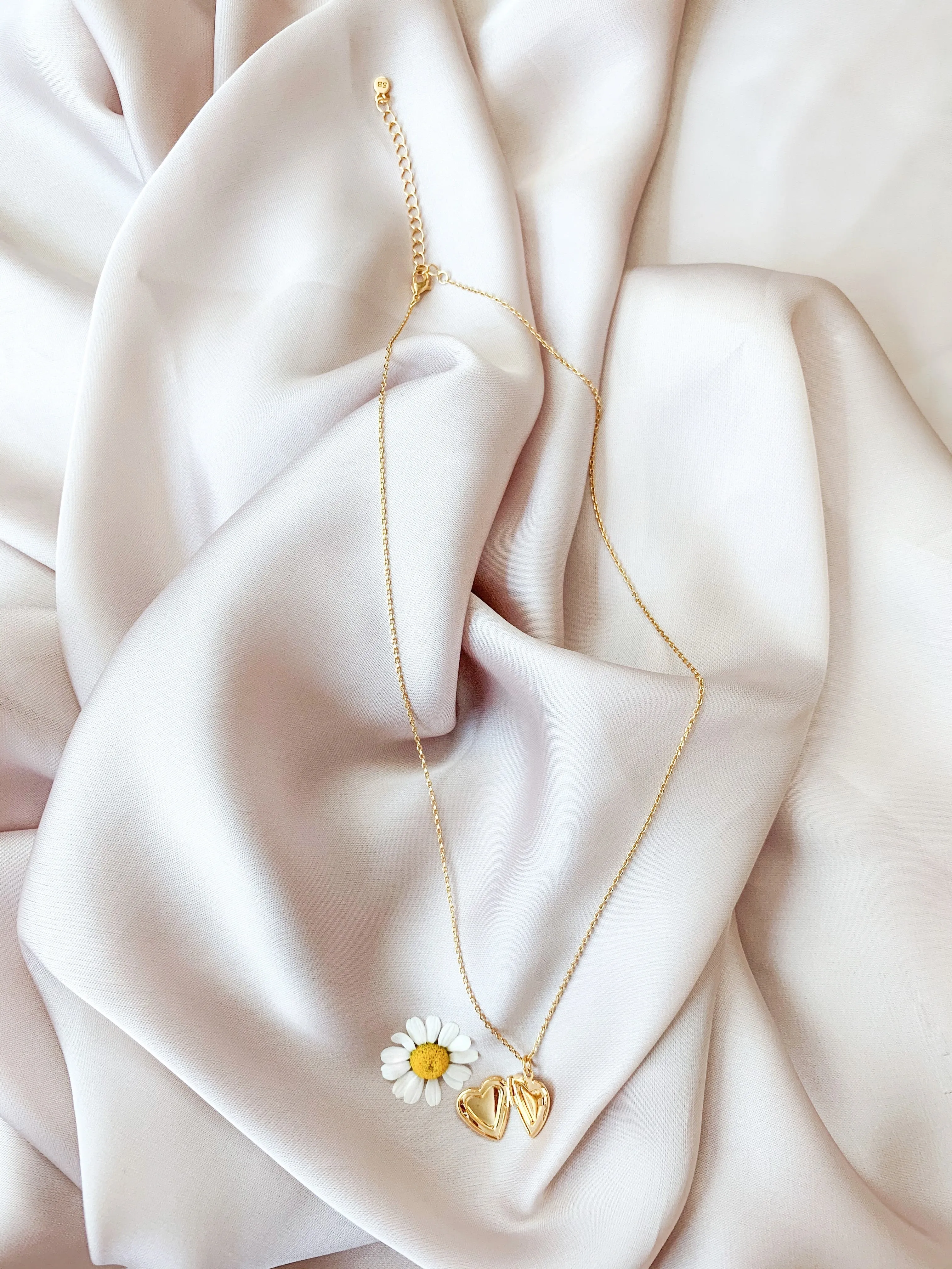 Golden Heart Locket Necklace