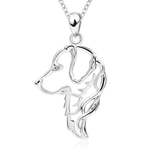 Golden Retriever Dog 925 Sterling Silver Necklace