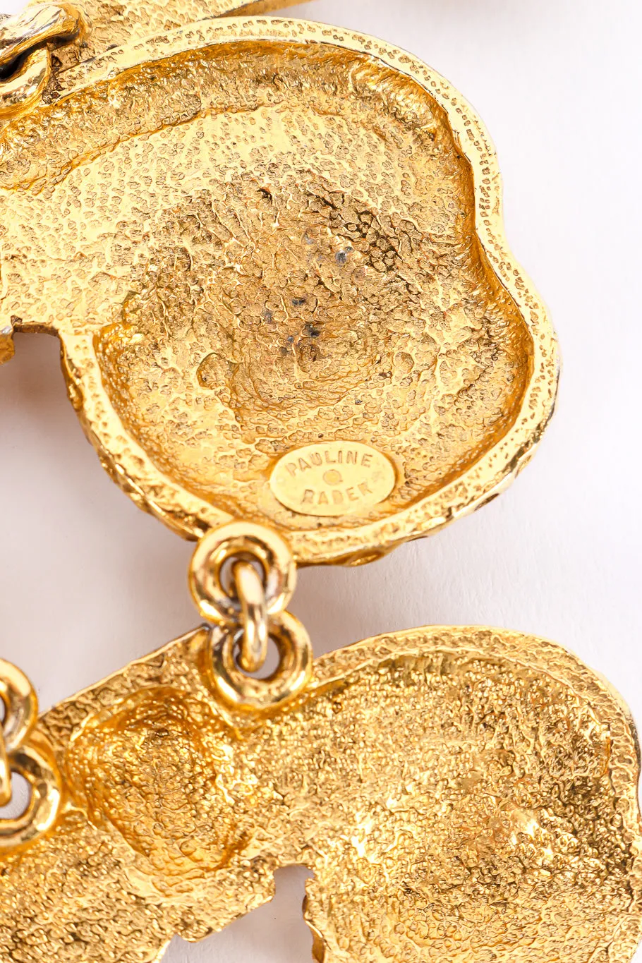 Hammered Swirl Collar Necklace
