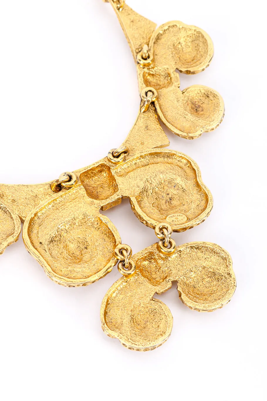 Hammered Swirl Collar Necklace