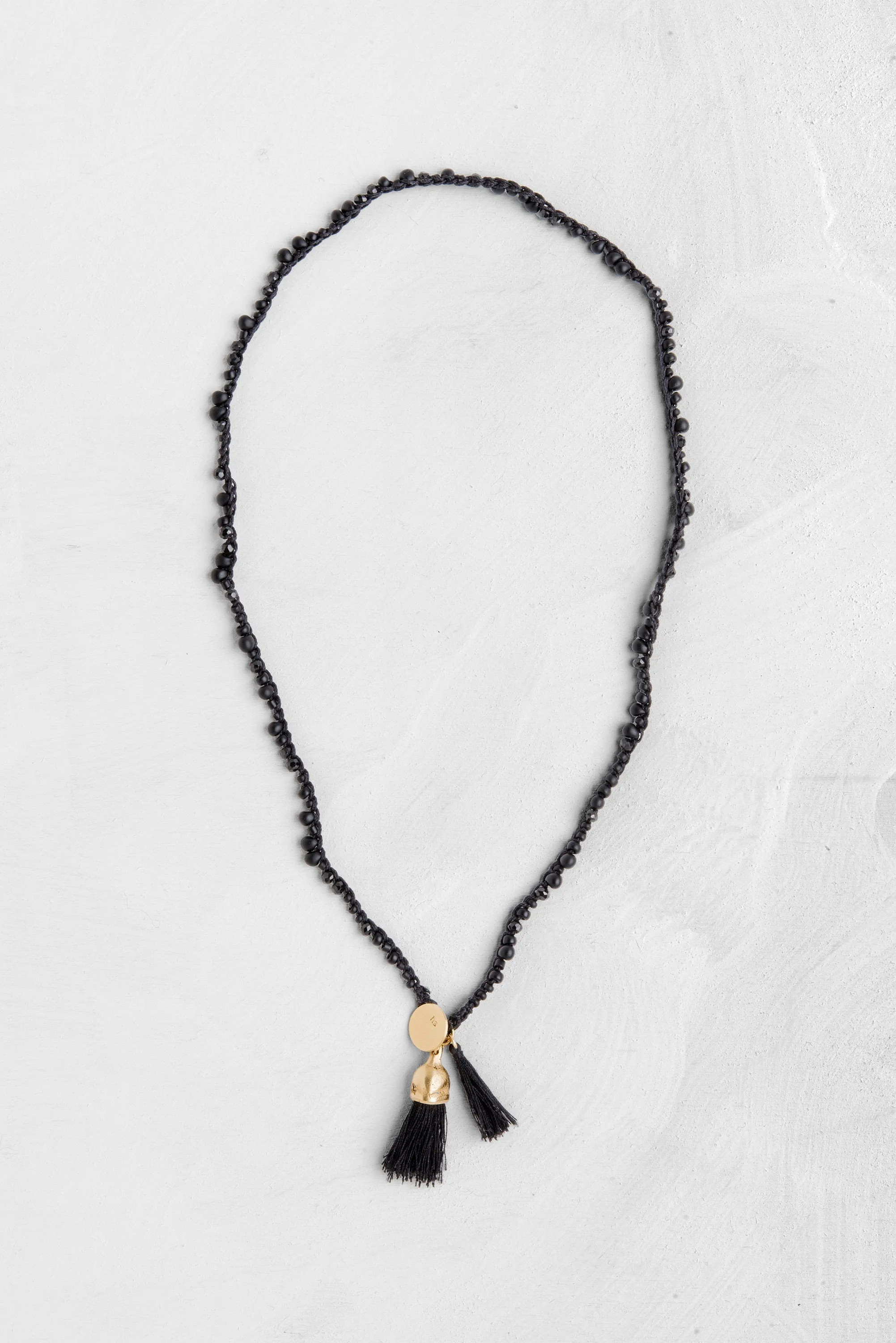 Handmade Unique Black & Gold Organic necklace