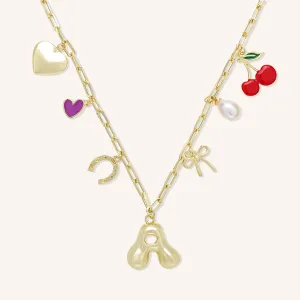 Harmony Initial Charm Necklace