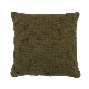 Harris Square Cushion - Olive