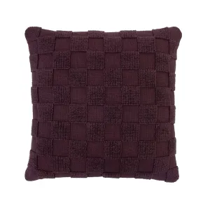 Harris Square Cushion - Plum