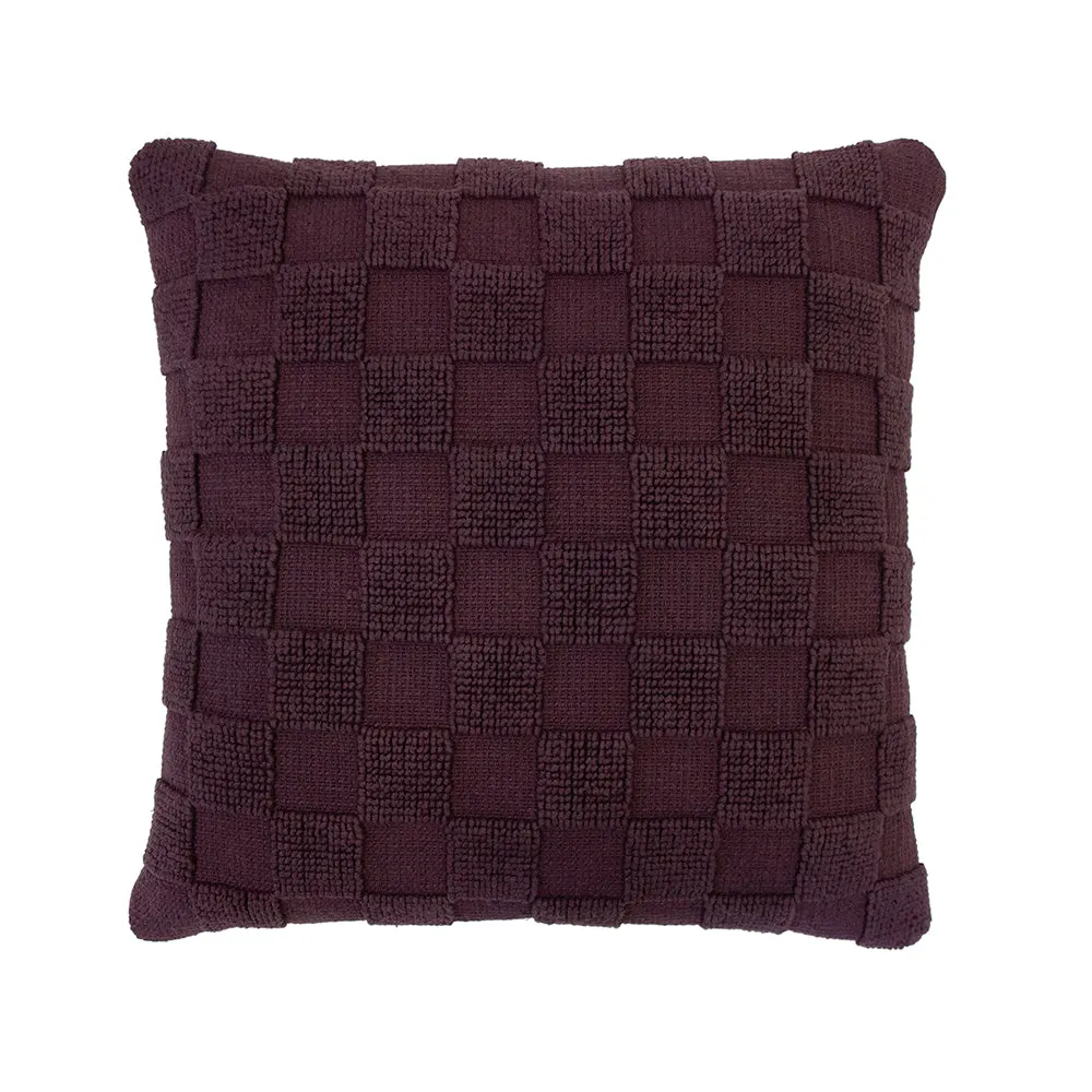 Harris Square Cushion - Plum