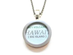 Hawaii Map Pendant Necklace