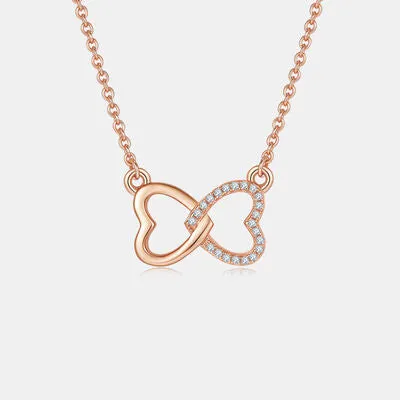 Heart Bow Moissanite Necklace