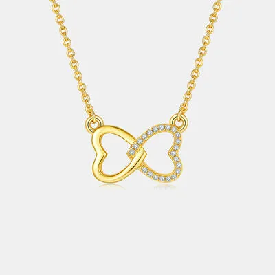 Heart Bow Moissanite Necklace