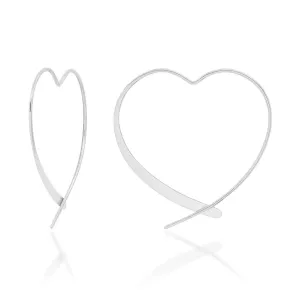 HEART HOOP, SILVER