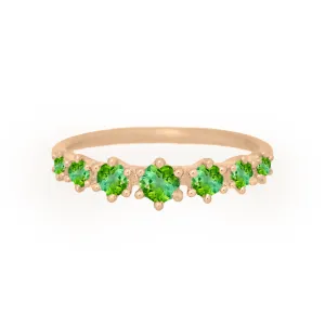 Helena Ring, petite, Green Tourmaline
