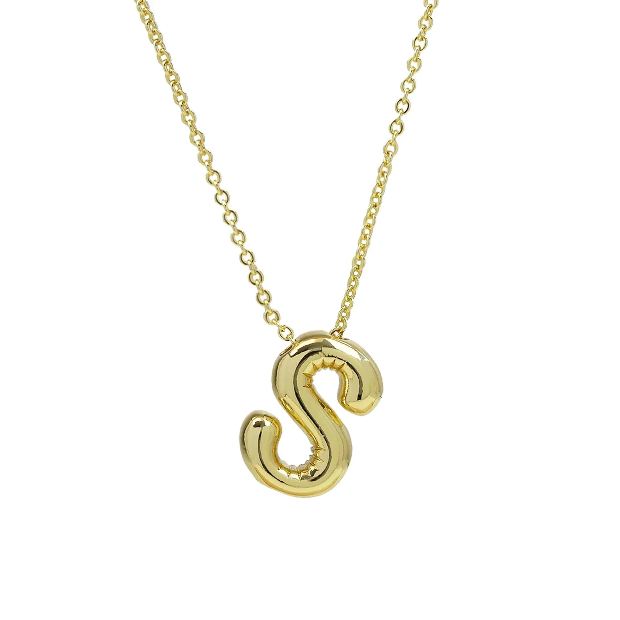 Initial Balloon Bubble Necklace