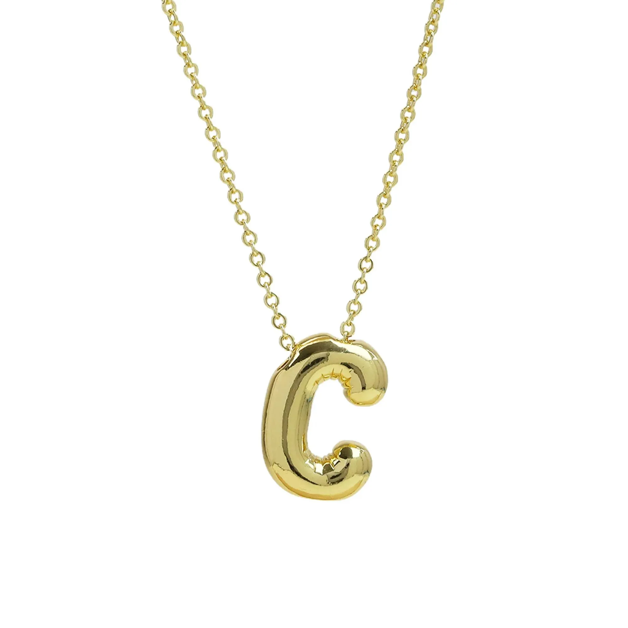 Initial Balloon Bubble Necklace