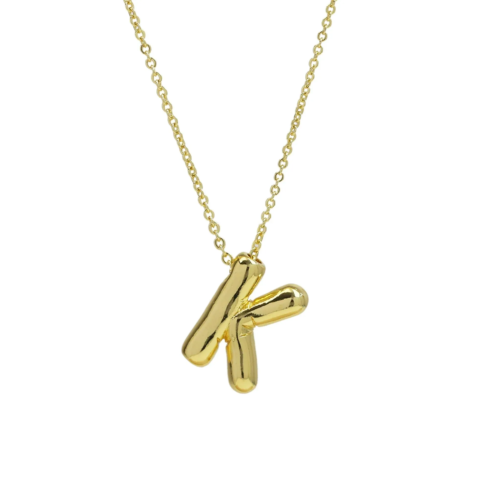 Initial Balloon Bubble Necklace