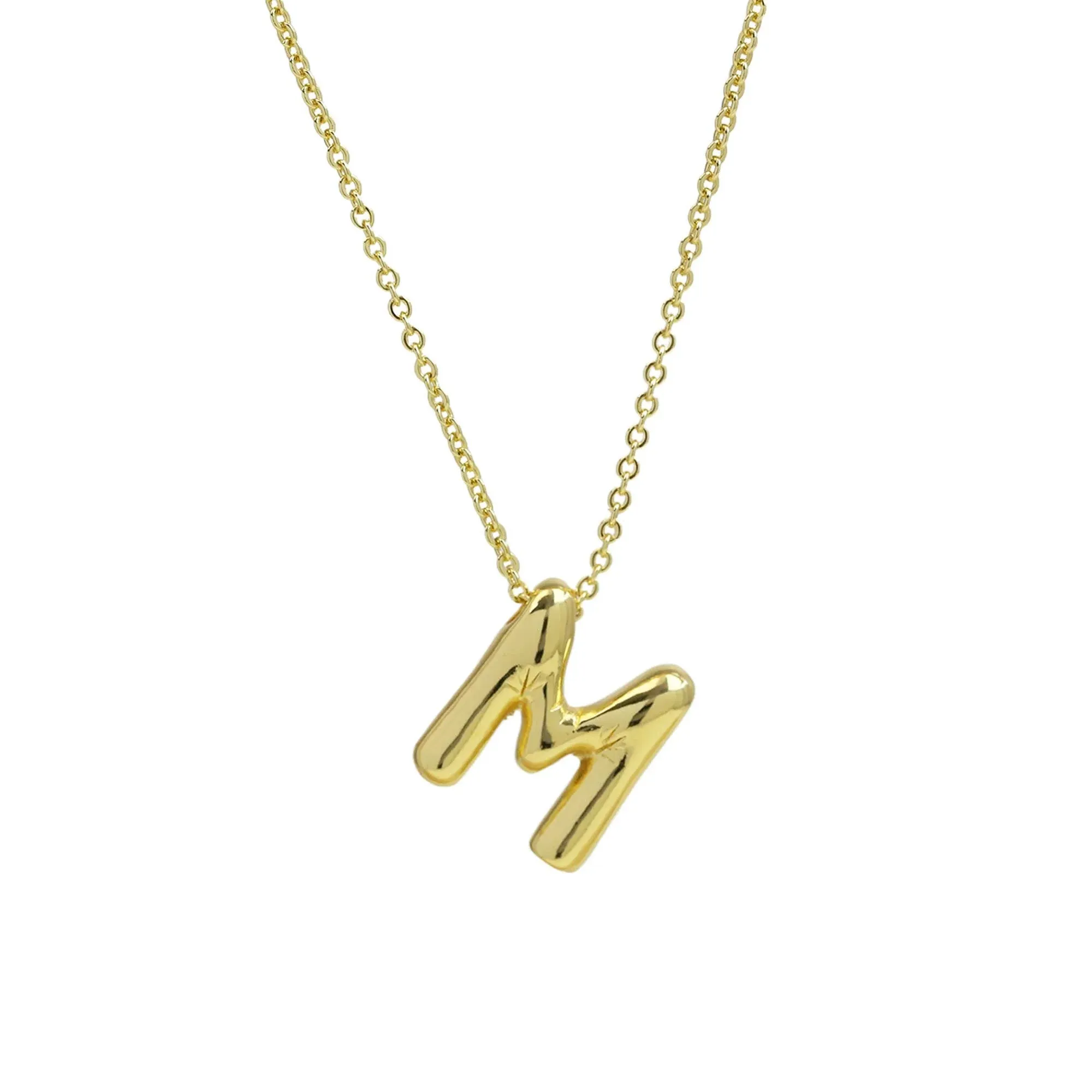 Initial Balloon Bubble Necklace