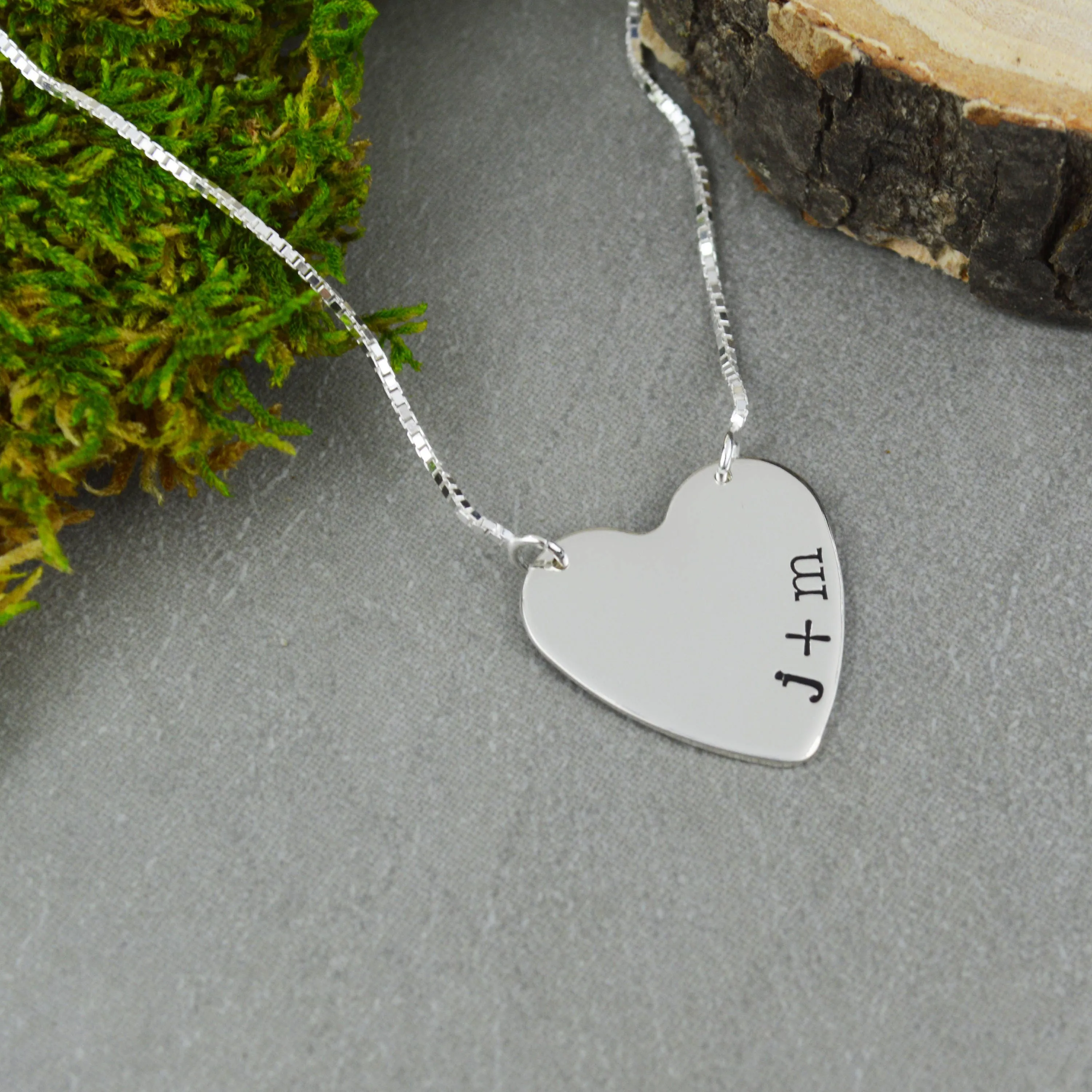 Initials Heart Necklace