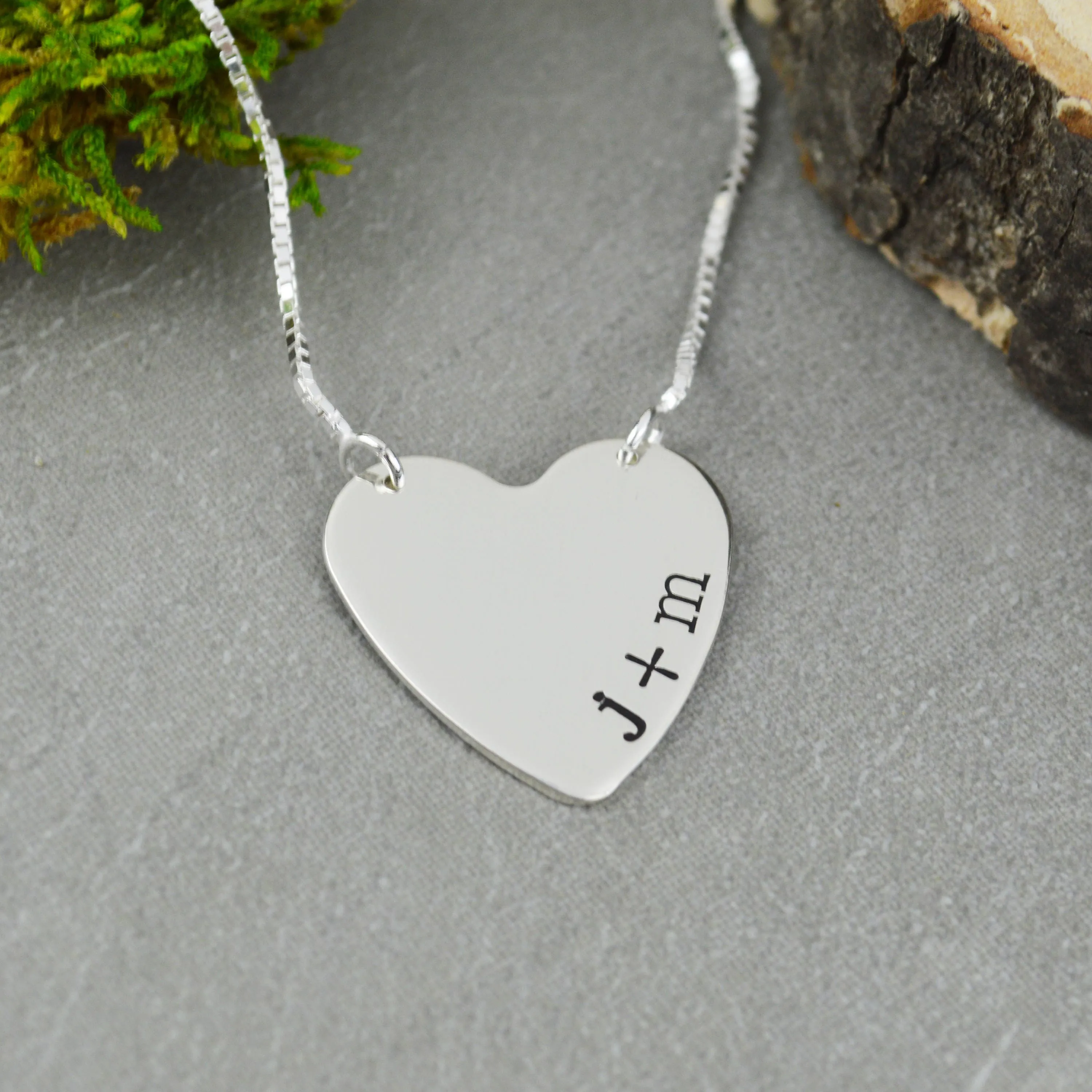 Initials Heart Necklace