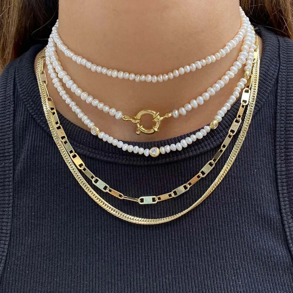 Interlocked Link Necklace