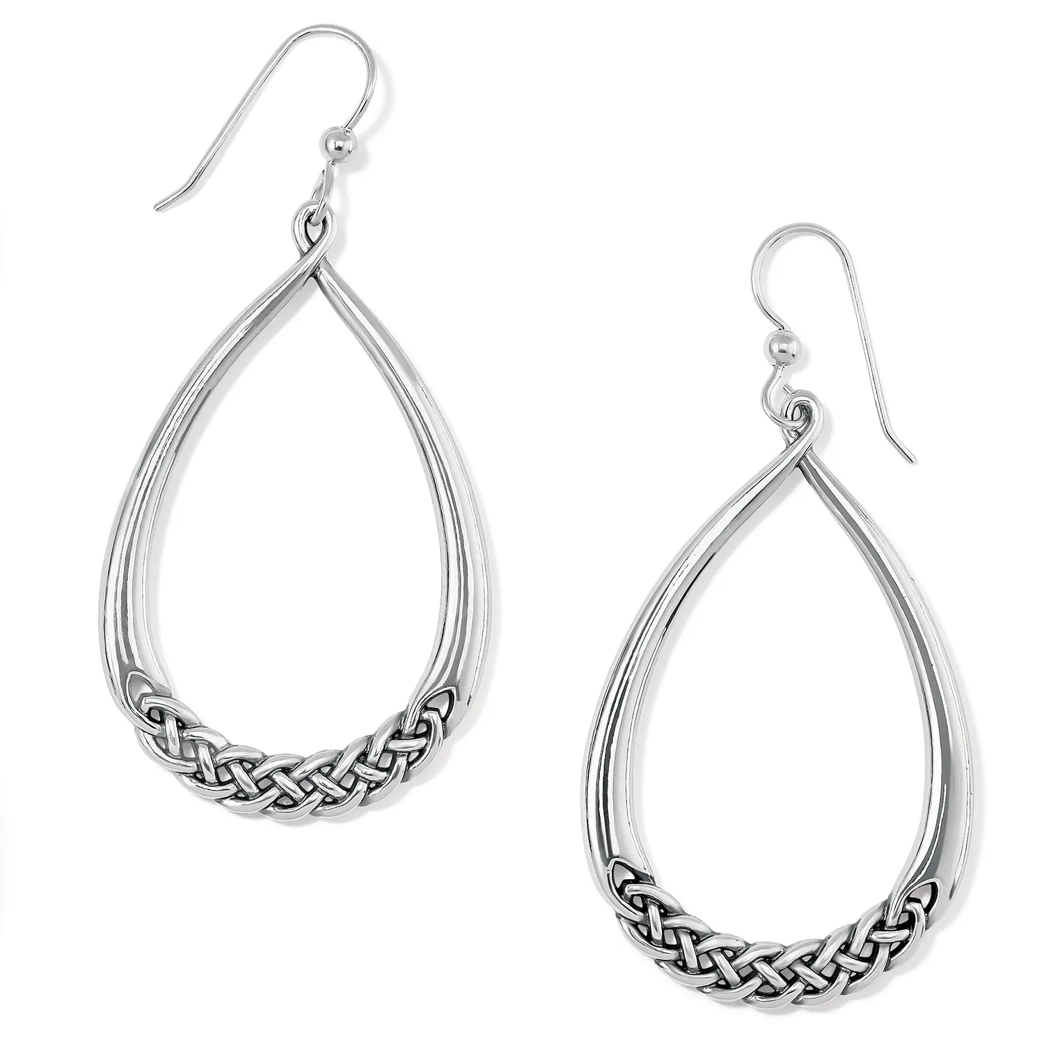 Interlok Braid Drop French Wire Earrings - JA8900