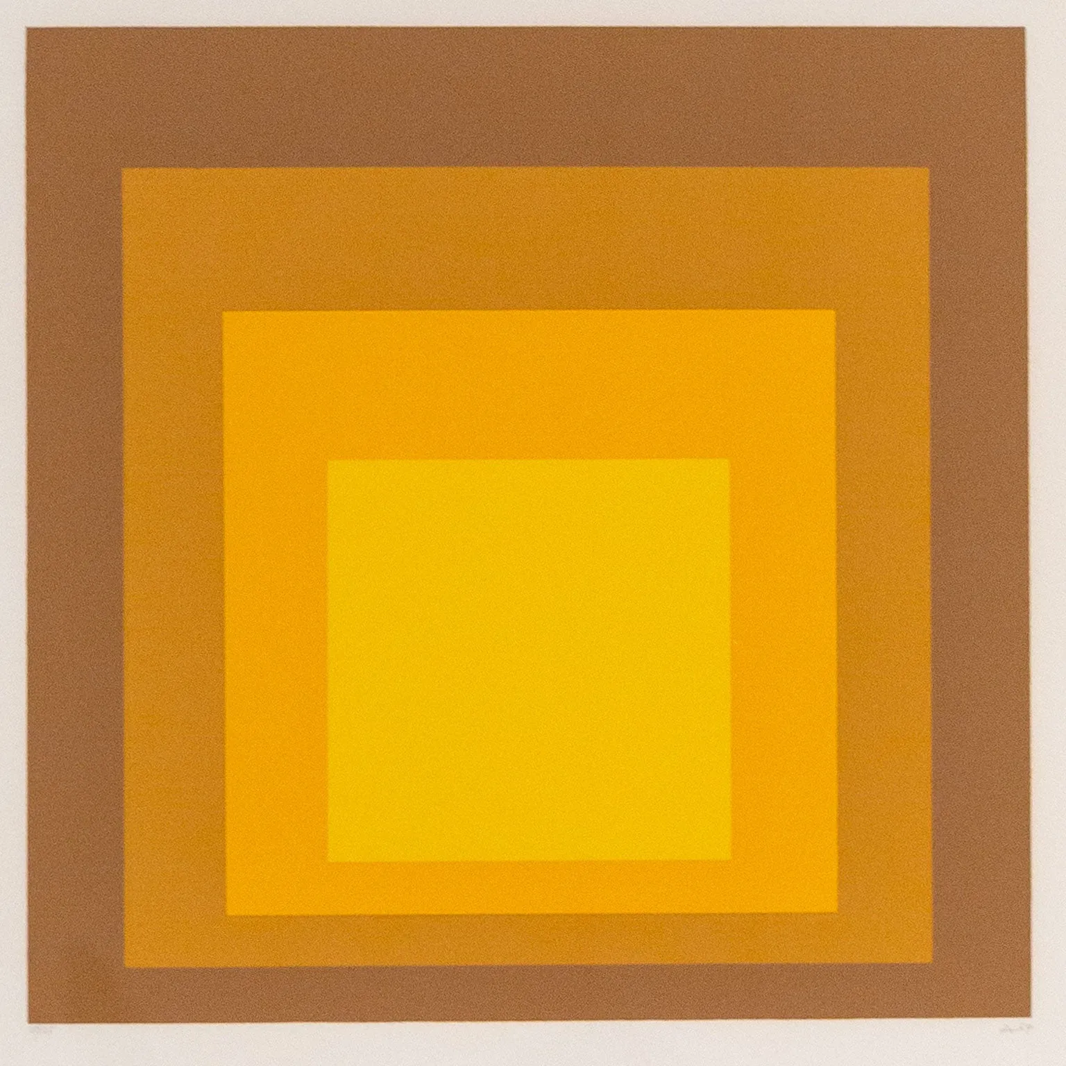 JOSEF ALBERS "HARVEST GOLD" 1965