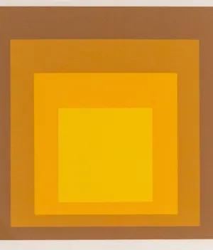 JOSEF ALBERS "HARVEST GOLD" 1965