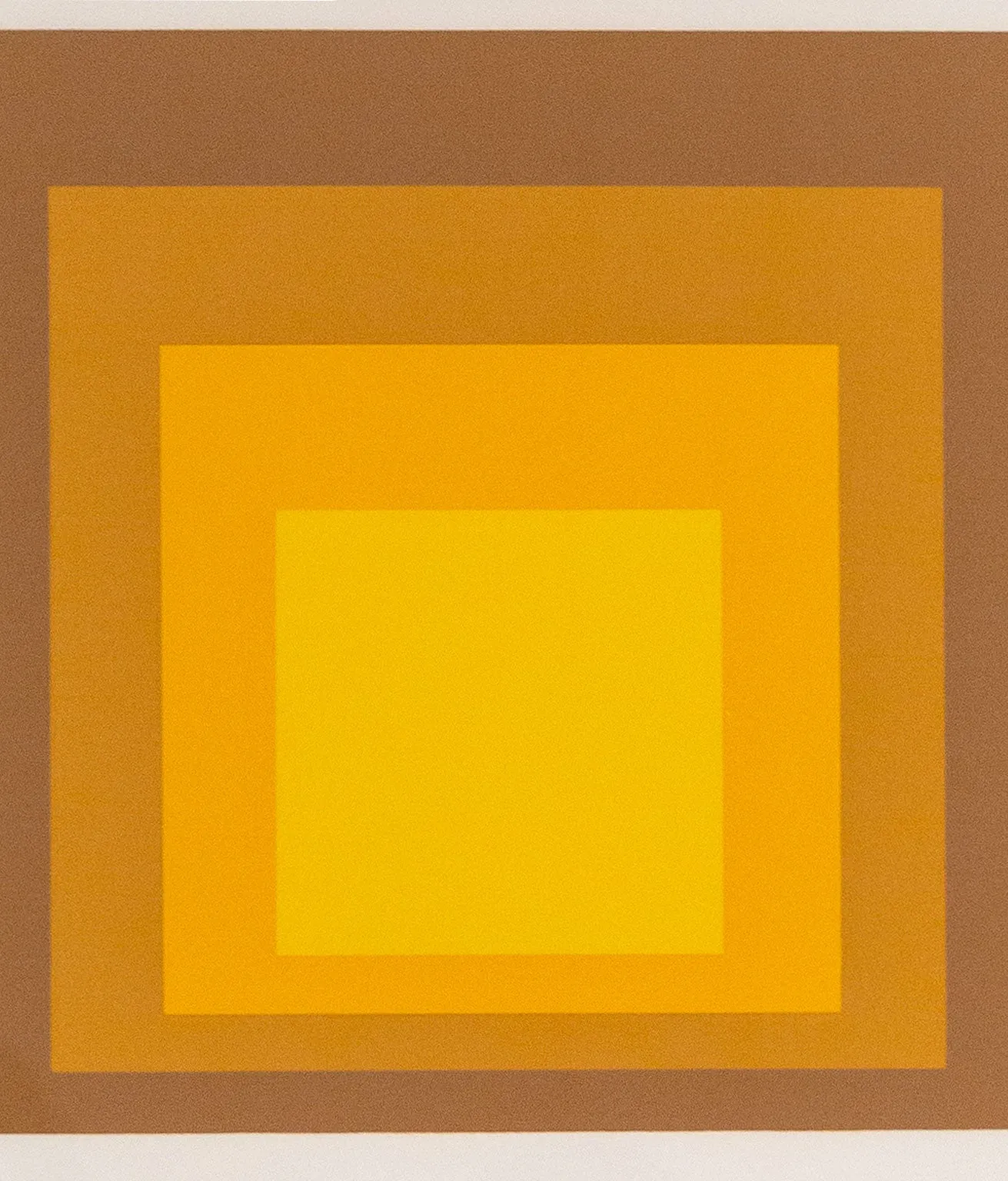 JOSEF ALBERS "HARVEST GOLD" 1965