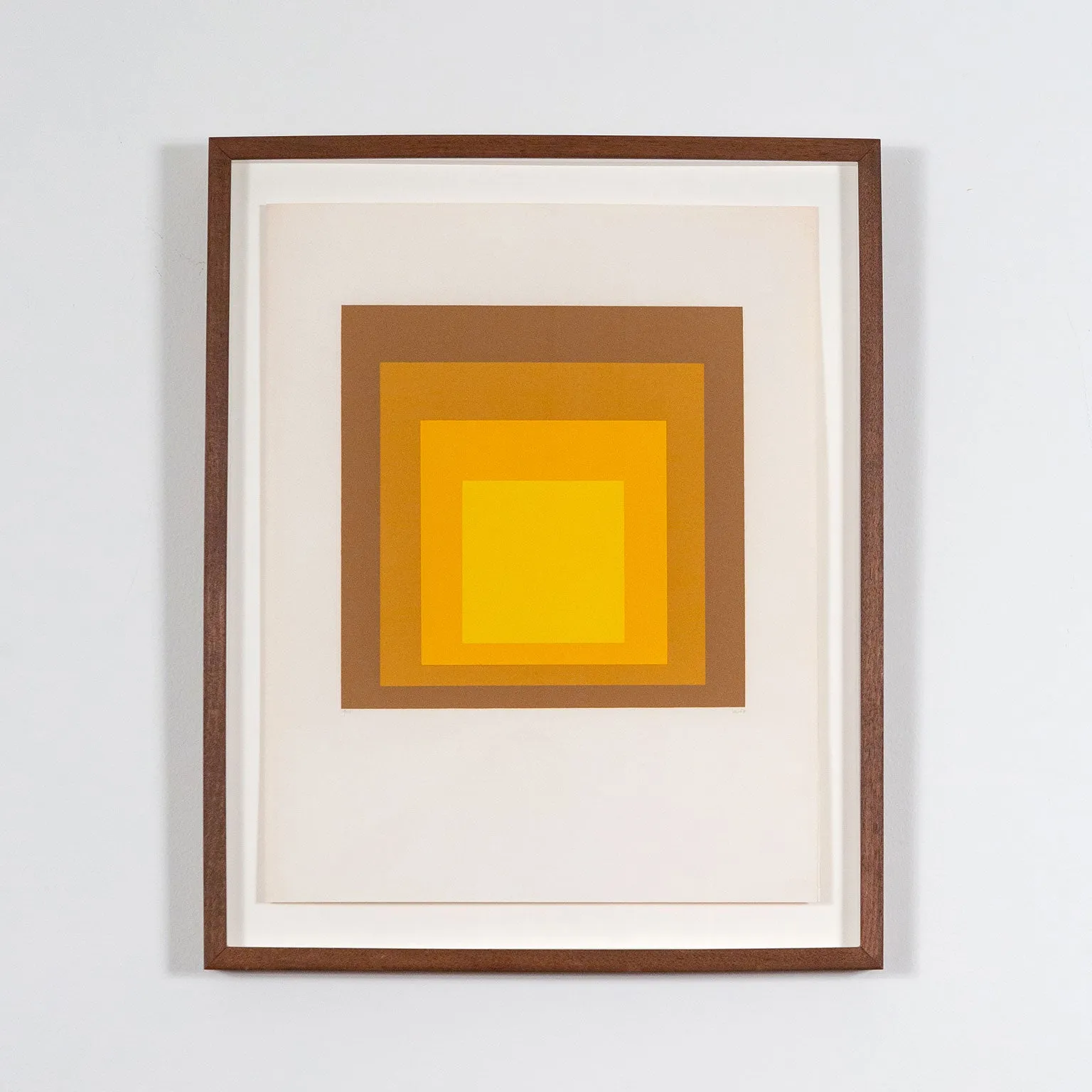 JOSEF ALBERS "HARVEST GOLD" 1965
