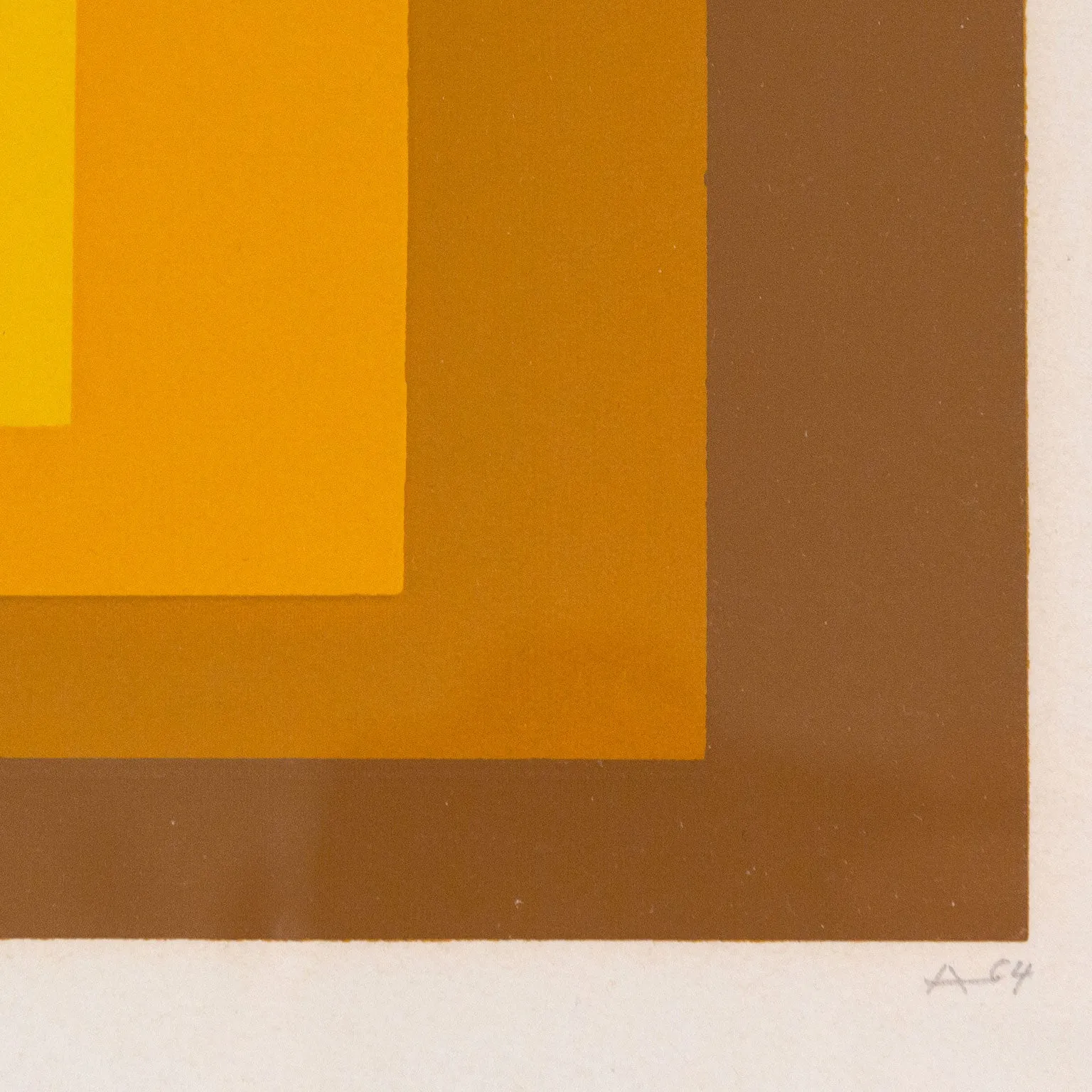 JOSEF ALBERS "HARVEST GOLD" 1965