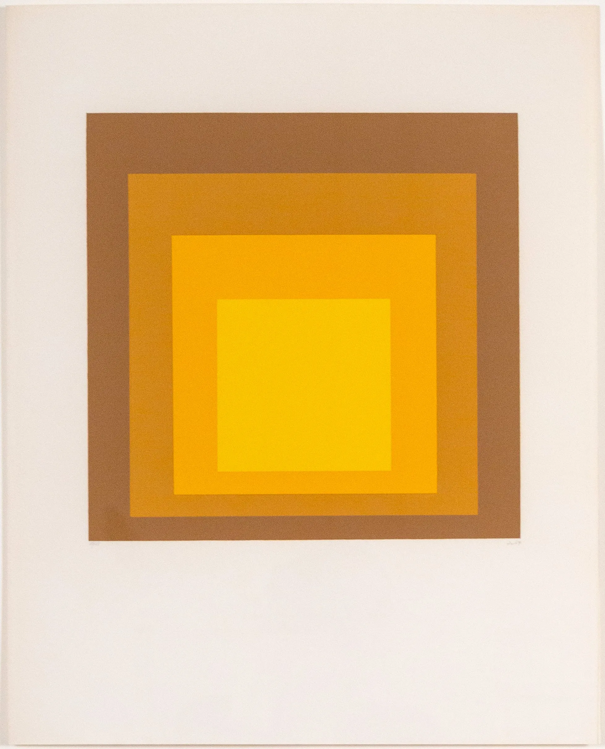 JOSEF ALBERS "HARVEST GOLD" 1965