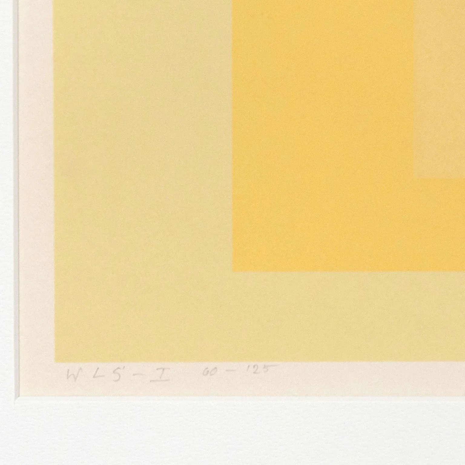 JOSEF ALBERS "LEMON SQUARES" WLS-I, 1966